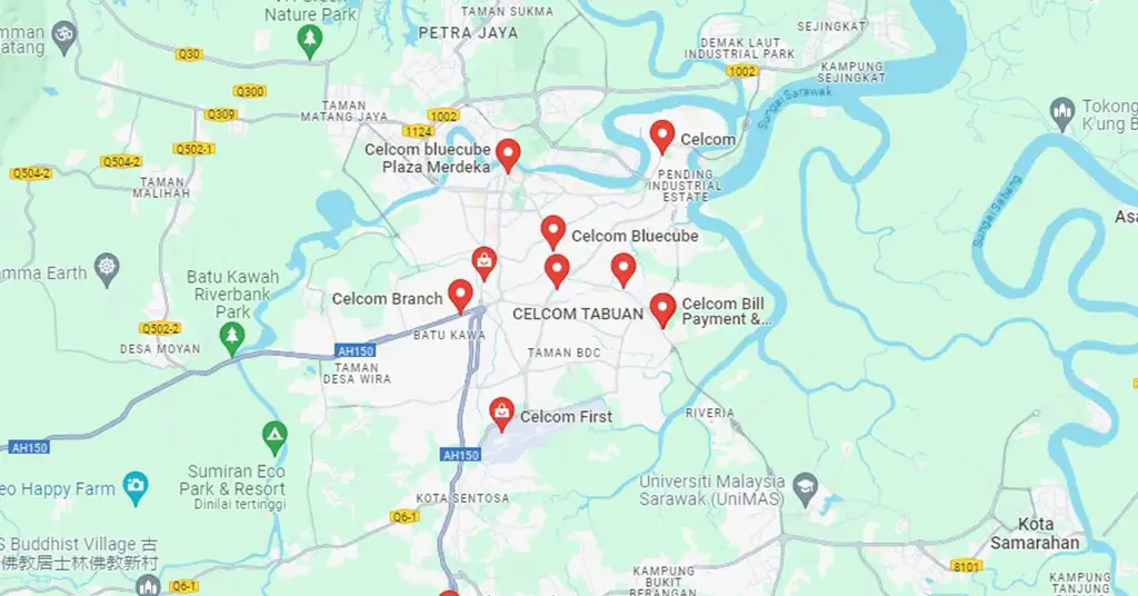 Lokasi Celcom Centre Kuching Lokasi Celcom Centre Kuching
