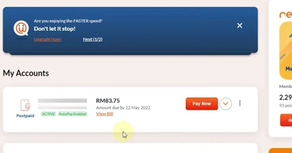 Membayar bil Unifi Membayar bil Unifi