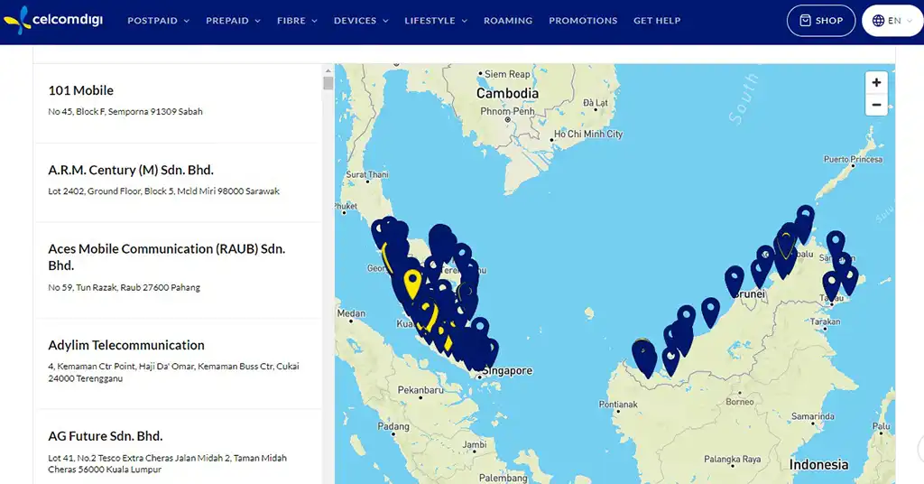 Menggunakan Laman Web Celcom Digi Menggunakan Laman Web Celcom Digi