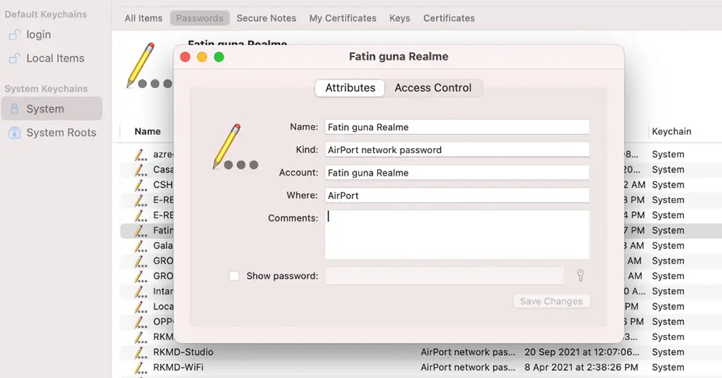 Cara Mendapatkan Semula Kata Laluan WiFi Unifi di Mac Cara Mendapatkan Semula Kata Laluan WiFi Unifi di Mac