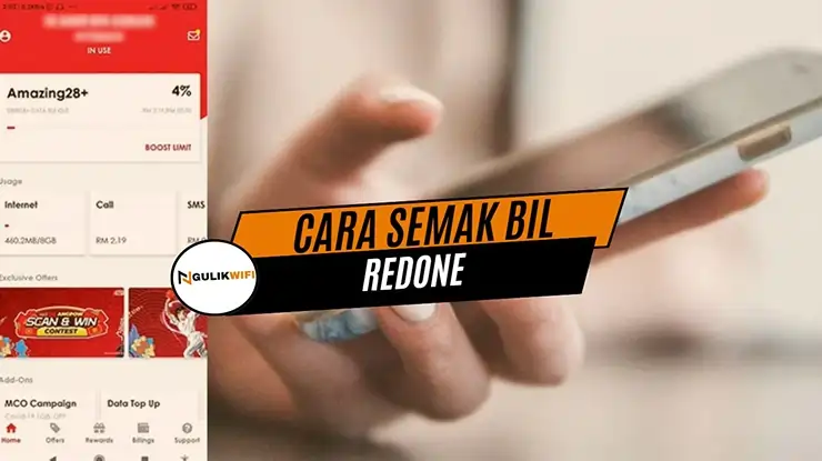 Cara Semak Bil RedOne