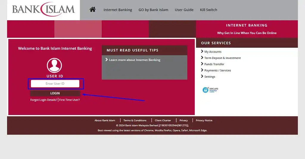 Log Masuk ke Akaun Bank Islam Log Masuk ke Akaun Bank Islam