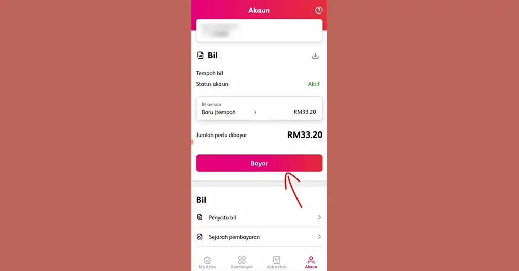 Maklumat Pembayaran bil Astro Maklumat Pembayaran bil Astro