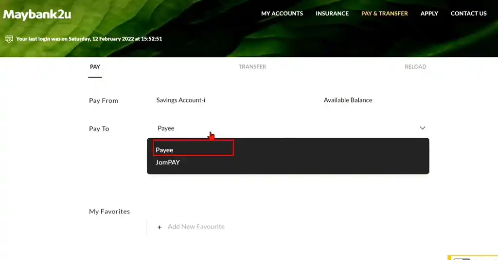 Pilih Astro sebagai Payee Bayar Bil Astro Pilih Astro sebagai Payee Bayar Bil Astro