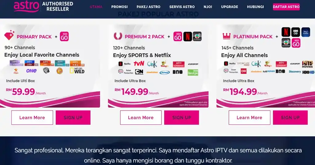 Tips Memilih Pakej Astro yang Sesuai Tips Memilih Pakej Astro yang Sesuai