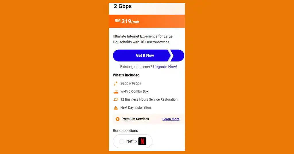 2 Gbps Plan 2 Gbps Plan