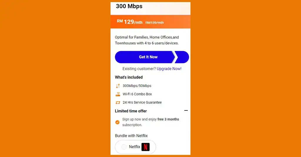 300 Mbps Plan 300 Mbps Plan