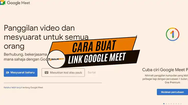 Cara Buat Link Google Meet