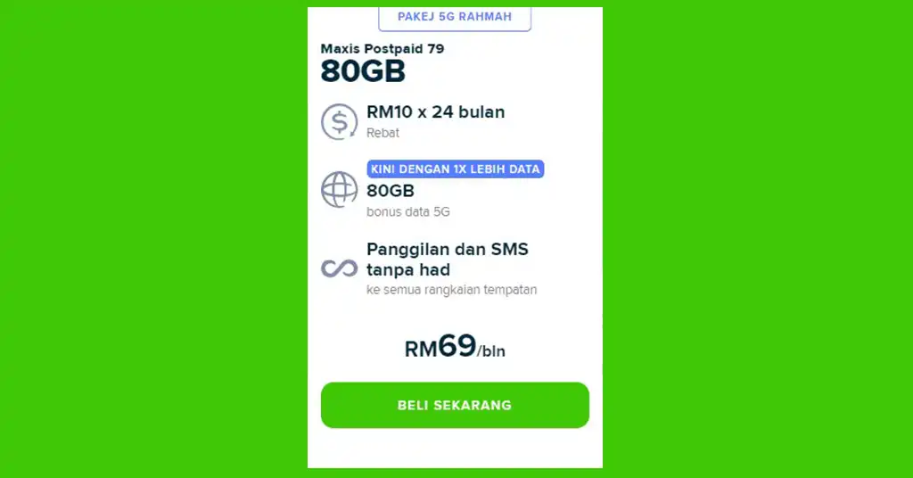 Cara Mendaftar Pakej 5G Rahmah Cara Mendaftar Pakej 5G Rahmah Maxis