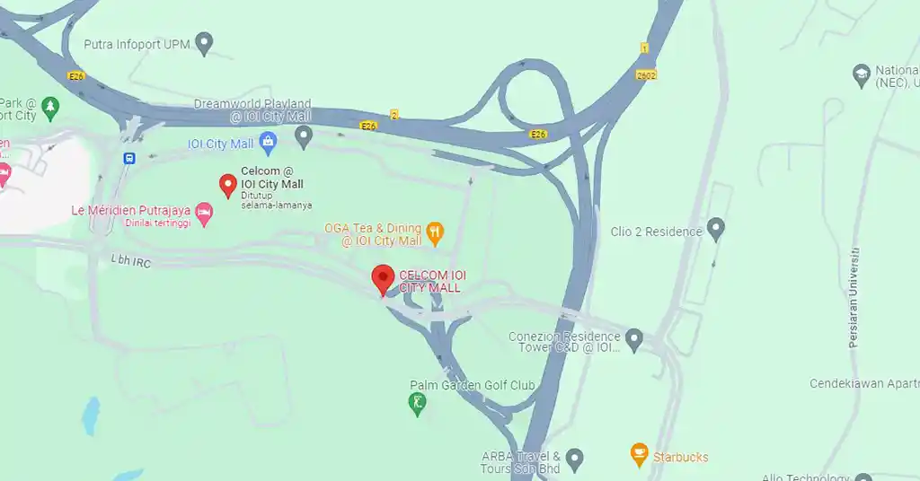 Lokasi Celcom IOI City Mall Lokasi Celcom IOI City Mall