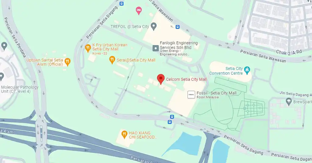 Lokasi Celcom Setia City Mall Lokasi Celcom Setia City Mall