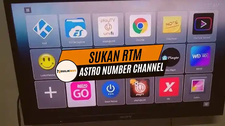 Sukan RTM Astro Channel Number