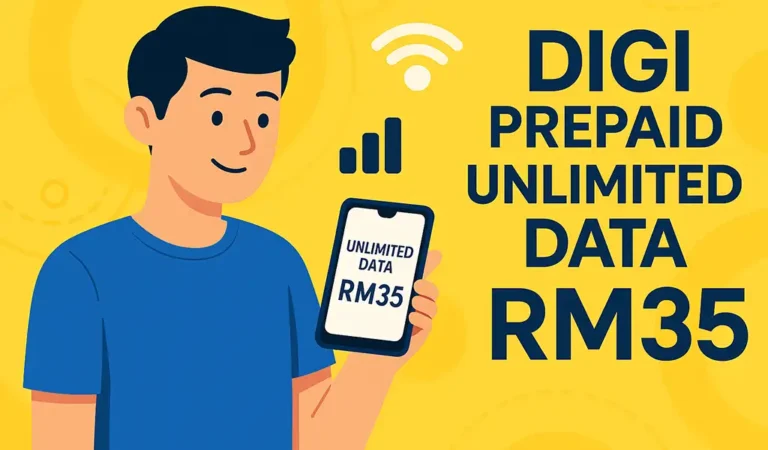 Digi Prepaid Unlimited Data RM35 dan Cara Langgan