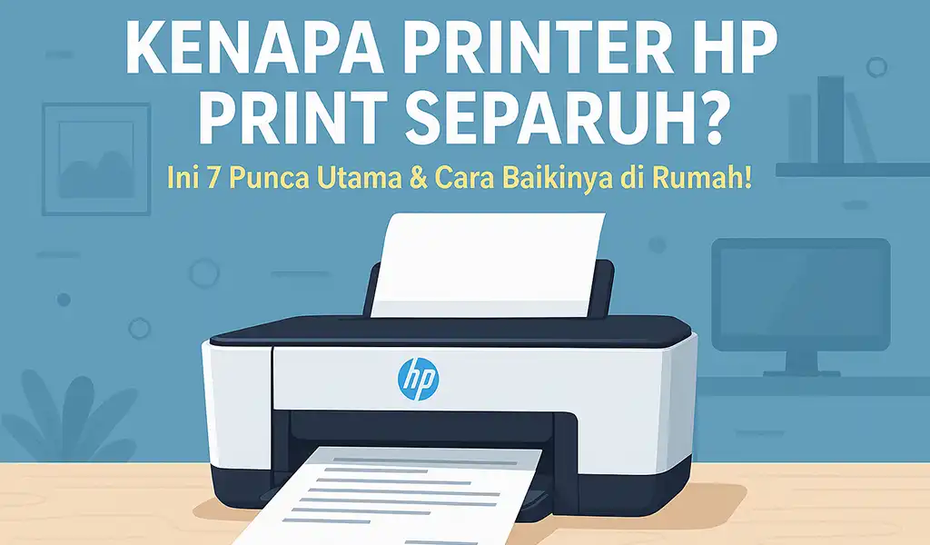 Kenapa Printer HP Print Separuh Ini 7 Punca Cara Baikinya Kenapa Printer HP Print Separuh? Ini 7 Punca & Cara Baikinya