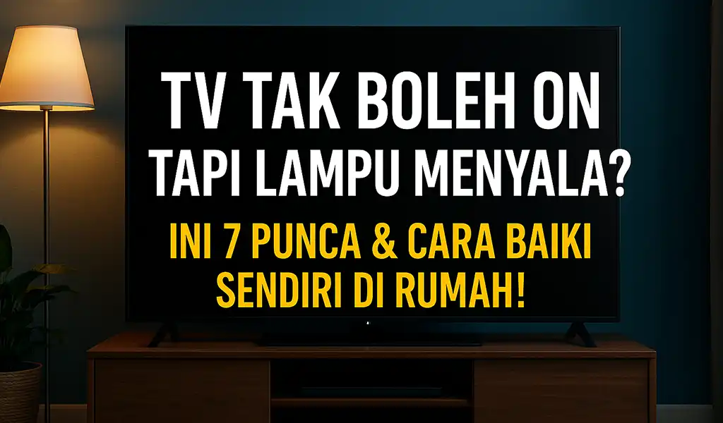 TV Tak Boleh ON Tapi Lampu Menyala 7 Punca Baiki Sendiri TV Tak Boleh ON Tapi Lampu Menyala? 7 Punca & Baiki Sendiri
