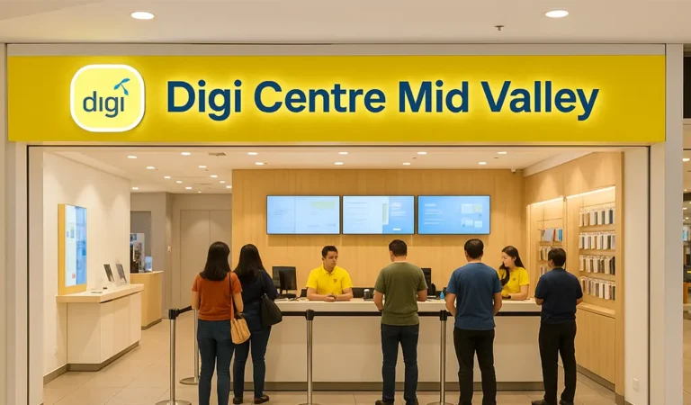 Digi Centre Mid Valley Lokasi, Waktu Operasi & Servis
