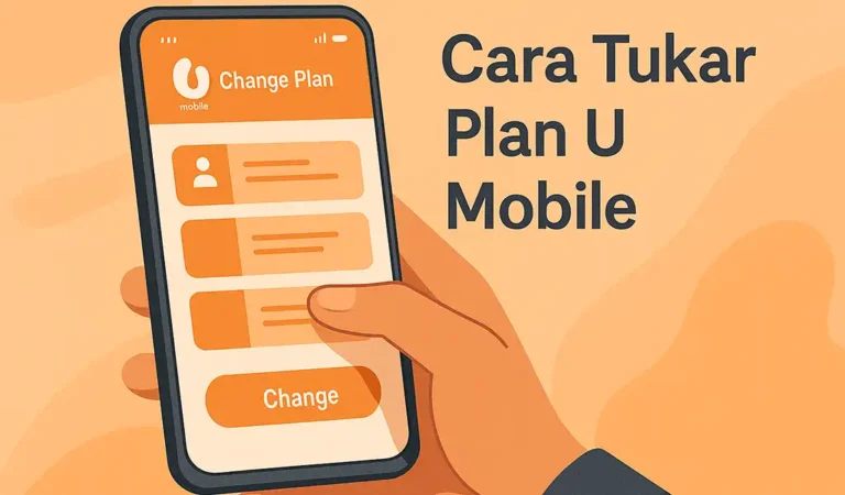 Cara Tukar Plan U Mobile App, UMB & SMS